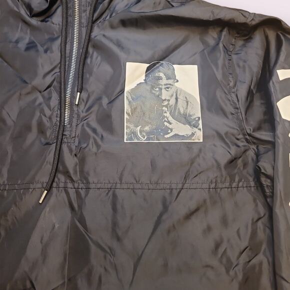 Chemistry Men’s Tupac Poetic Justice Windbreaker Hoodie Jacket Size M EUC - Picture 5 of 10